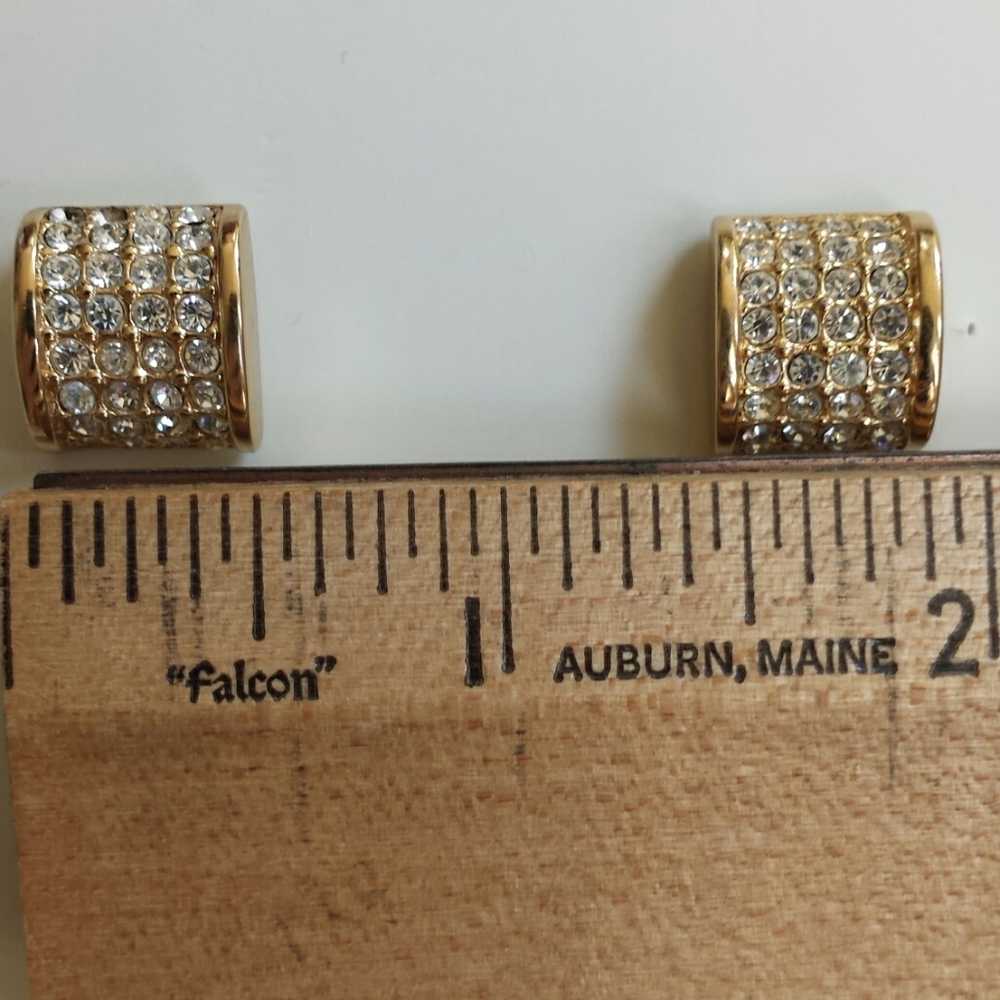 Boutique Square Faux Diamond Earrings